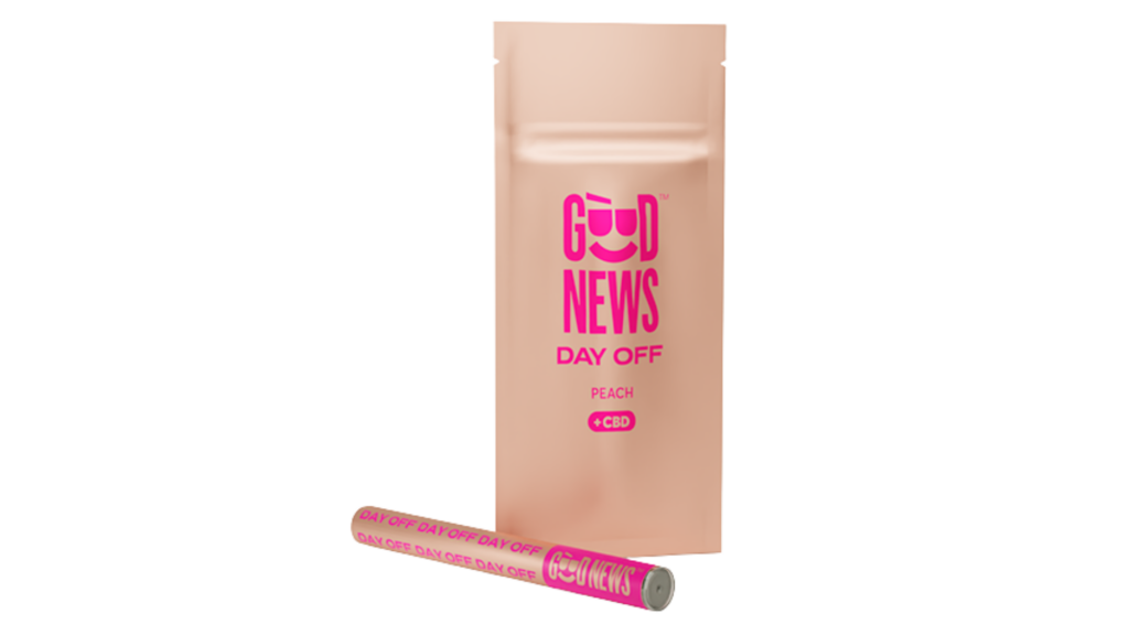 Good News "Day Off" Peach Flavored Disposables