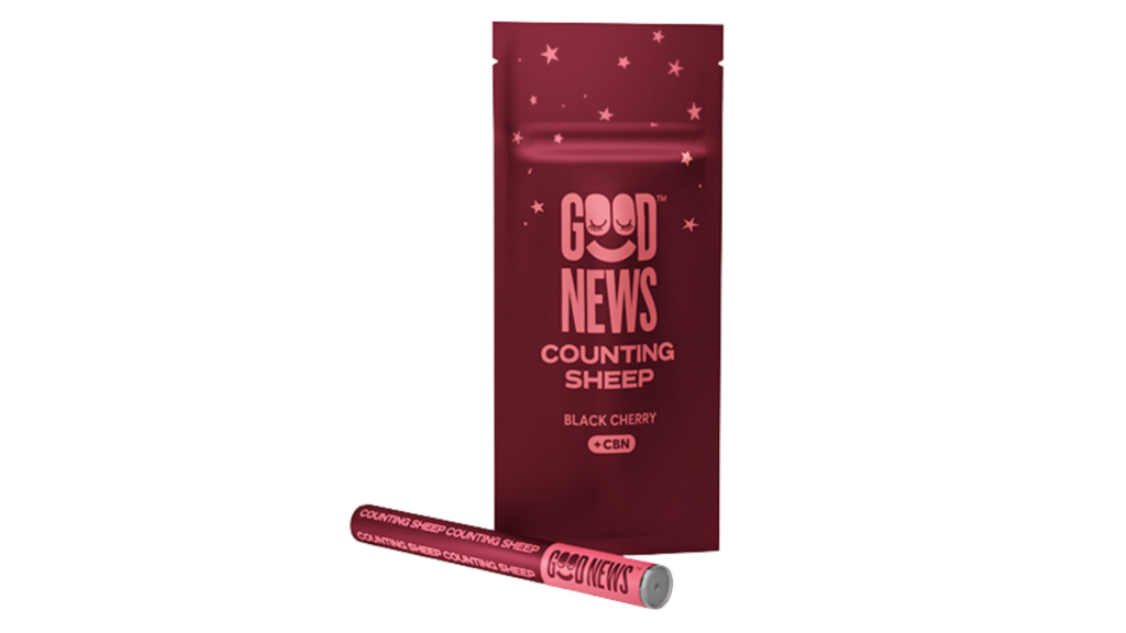 Good News Counting Sheep Black Cherry Flavored Disposables