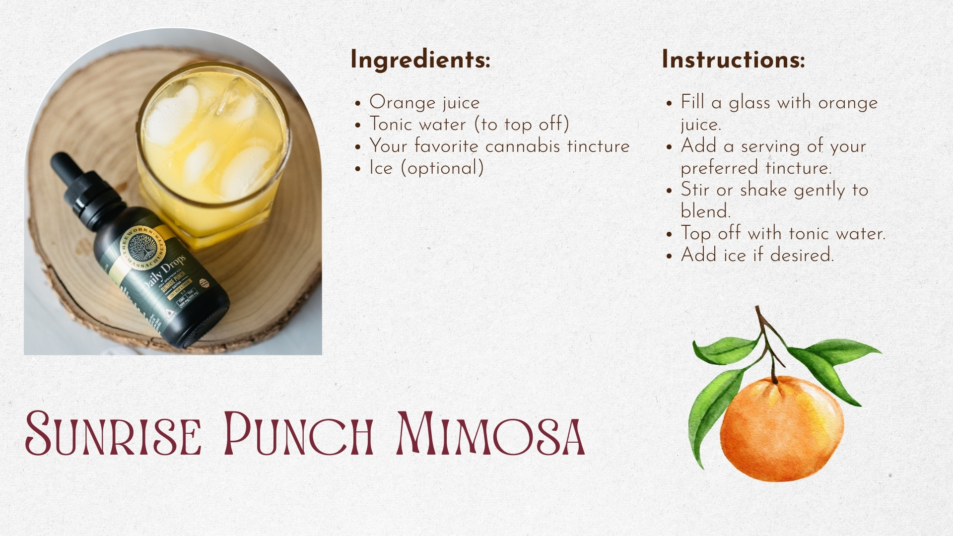 Sunrise Punch Mimosa Mocktail