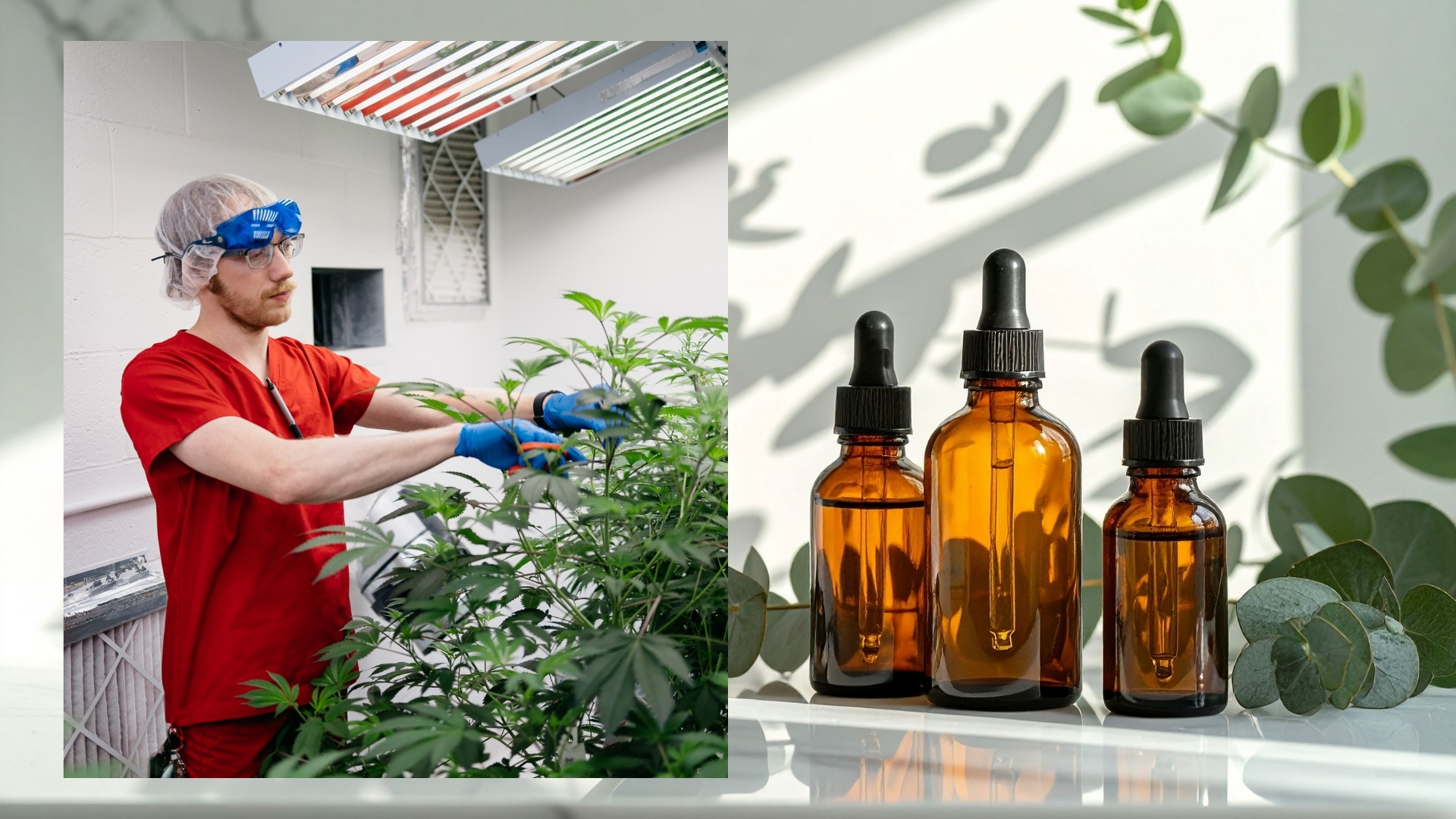 Medical cannabis products labeled with different THC and CBD cannabinoid ratios